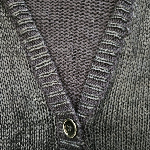 Jones New York Signature Woman Shiny Black Cardigan - NWOT - Size 2XL - Picture 8 of 8